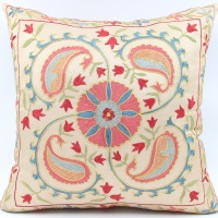 Silk Suzani Pillow Covers